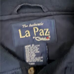 Vintage La Paz by Catalina Navy Jacket - Men's XL - Classic Lightweight Style